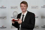 10 November 2012; Chris Forrester, St. Patrick's Athletic, who won the Young Player of the Year award. 2012 PFAI Player of the Year Awards sponsored by Tissot, The Burlington Hotel, Dublin. Photo by Sportsfile