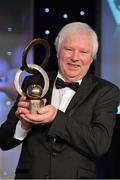 10 November 2012; Christy Byrne, Westmeath, with his Hall of Fame award. TG4 O'Neill's Ladies Football All-Star Awards 2012, Citywest Hotel, Saggart, Co. Dublin. Picture credit: Brendan Moran / SPORTSFILE