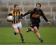 11 November 2012; Martin Aherne, Crossmaglen Rangers, in action against Michael Martin, St Eunan's. AIB Ulster GAA Football Senior Championship Quarter-Final, Crossmaglen Rangers, Armagh v St Eunan's, Donegal, Morgan Athletic Grounds, Armagh. Picture credit: Oliver McVeigh / SPORTSFILE