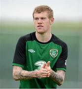 12 November 2012; Republic of Ireland's James McClean during squad training ahead of their side's Friendly International against Greece on Wednesday. Republic of Ireland Squad Training, Gannon Park, Malahide, Dublin. Picture credit: David Maher / SPORTSFILE