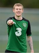 12 November 2012; Republic of Ireland's James McClean during squad training ahead of their side's Friendly International against Greece on Wednesday. Republic of Ireland Squad Training, Gannon Park, Malahide, Dublin. Picture credit: David Maher / SPORTSFILE