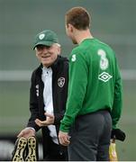 12 November 2012; Republic of Ireland manager Giovanni Trapattoni with James McCarthy during squad training ahead of their side's Friendly International against Greece on Wednesday. Republic of Ireland Squad Training, Gannon Park, Malahide, Dublin. Picture credit: David Maher / SPORTSFILE