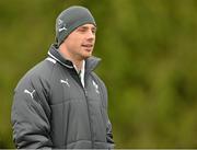 13 November 2012; Ireland's Tommy Bowe watches his team-mates in action as he sits out squad training ahead of their side's Autumn International match against Fiji on Saturday. Ireland Rugby Squad Training, Carton House, Maynooth, Co. Kildare. Picture credit: Barry Cregg / SPORTSFILE