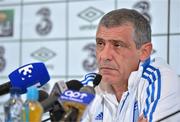 13 November 2012; Greece coach Fernando Santos during a press conference ahead of his side's Friendly International against the Republic of Ireland on Wednesday. Greece Squad Press Conference, Aviva Stadium, Lansdowne Road, Dublin. Picture credit: Brendan Moran / SPORTSFILE