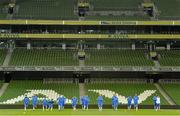 13 November 2012; The Greece team in action during squad training ahead of their Friendly International against the Republic of Ireland on Wednesday. Greece Squad Training, Aviva Stadium, Lansdowne Road, Dublin. Picture credit: Brendan Moran / SPORTSFILE