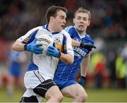 4 November 2012; Ronan McRory, Errigal Ciaran, in action against Declan Bell, Ballinderry Shamrocks. AIB Ulster GAA Senior Football Championship Quarter-Final, Errigal Ciaran, Tyrone v Ballinderry Shamrocks, Derry, Healy Park, Omagh. Picture credit: Oliver McVeigh / SPORTSFILE