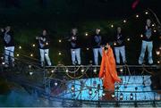9 September 2012; Rhianna performs during the closing ceremony of the London 2012 Paralympic Games. London 2012 Paralympic Games, Closing Ceremony, Olympic Stadium, Olympic Park, Stratford, London, England. Picture credit: Brian Lawless / SPORTSFILE