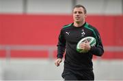 15 November 2012; Ireland's Tommy Bowe during squad training ahead of their side's Autumn International match against Fiji on Saturday. Ireland Rugby Squad Training, Thomond Park, Limerick. Picture credit: Diarmuid Greene / SPORTSFILE