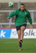 16 November 2012; Ireland's Simon Zebo in action during the captain's run ahead of their side's Autumn International match against Fiji on Saturday. Ireland Rugby Squad Captain's Run, Thomond Park, Limerick. Picture credit: Diarmuid Greene / SPORTSFILE