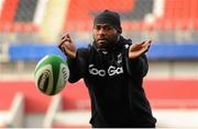 16 November 2012; Fiji's Viliame Veikoso in action during the squad captain's run ahead of their side's Autumn International match against Ireland on Saturday. Fiji Rugby Squad Captain's Run, Thomond Park, Limerick. Picture credit: Diarmuid Greene / SPORTSFILE