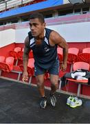 16 November 2012; Fiji's Nicola Matawalu makes his way out for the squad captain's run ahead of their side's Autumn International match against Ireland on Saturday. Fiji Rugby Squad Captain's Run, Thomond Park, Limerick. Picture credit: Diarmuid Greene / SPORTSFILE
