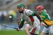 18 November 2012; Shane Dollard, Rathdowney / Errill,  in action against Killian Leonard, Kilcormac / Killoughey, AIB Leinster GAA Hurling Senior Championship Semi-Final, Kilcormac / Killoughey, Offaly v Rathdowney / Errill, Laois, O'Connor Park, Tullamore, Co. Offaly. Picture credit: David Maher / SPORTSFILE