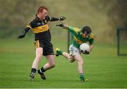 18 November 2012; Kevin Harney, Clonmel Commercials, in action against Johnny Buckley, Dr. Crokes. AIB Munster GAA Senior Football Championship Semi-Final, Clonmel Commercials, Tipperary v Dr. Crokes, Kerry, Dr. Crokes GAA Club, Lewis Road, Killarney, Co. Kerry. Picture credit: Stephen McCarthy / SPORTSFILE