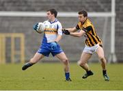 18 November 2012; Ronan McRory, Errigal Ciaran, in action against Stephen Kernan, Crossmaglen Rangers. AIB Ulster GAA Football Senior Championship Semi-Final, Crossmaglen Rangers, Armagh v Errigal Ciaran, Tyrone, St Tiernach's Park, Clones, Co. Monaghan. Photo by Sportsfile