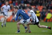 18 November 2012; Conor McGourty, St Gall's, in action against Daryl Branagan, Kilcoo. AIB Ulster GAA Football Senior Championship Semi-Final, St Gall's, Antrim v Kilcoo, Down, Athletic Grounds, Armagh. Picture credit: Oliver McVeigh / SPORTSFILE