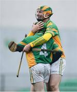 18 November 2012; Ger Healion, right, Kilcormac / Killoughey, celebrates with Alan McConville, at the end of the game. AIB Leinster GAA Hurling Senior Championship Semi-Final, Kilcormac / Killoughey, Offaly v Rathdowney / Errill, Laois, O'Connor Park, Tullamore, Co. Offaly. Picture credit: David Maher / SPORTSFILE