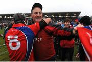 18 November 2012; , St. Thomas manager John Burke is congratulated by Kenneth Burke after the match. Galway County Senior Hurling Championship Final, Loughrea v St. Thomas, Pearse Stadium, Galway. Picture credit: Ray Ryan / SPORTSFILE