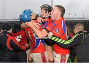 18 November 2012; St. Thomas players celebrate at the final whistle. Galway County Senior Hurling Championship Final, Loughrea v St. Thomas, Pearse Stadium, Galway. Picture credit: Ray Ryan / SPORTSFILE