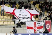 18 November 2012; Flags in memory of Nevin Spence. Celtic League, Round 4, Zebre v Ulster, Stadio XXV Aprile, Parma, Italy. Picture credit: Roberto Bregani / SPORTSFILE