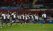 17 November 2012; Fiji's Leone Nakarawa leads his side during the Cibi. Autumn International, Ireland XV v Fiji, Thomond Park, Limerick. Picture credit: Stephen McCarthy / SPORTSFILE