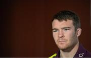 19 November 2012; Ireland's Peter O'Mahony during a press conference ahead of their side's Autumn International match against Argentina on Saturday. Ireland Rugby Squad Press Conference, Carton House, Maynooth, Co. Kildare. Picture credit: Brendan Moran / SPORTSFILE