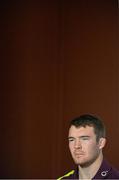 19 November 2012; Ireland's Peter O'Mahony during a press conference ahead of their side's Autumn International match against Argentina on Saturday. Ireland Rugby Squad Press Conference, Carton House, Maynooth, Co. Kildare. Picture credit: Brendan Moran / SPORTSFILE
