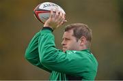 19 November 2012; Ireland's Mike Ross during squad training ahead of their side's Autumn International match against Argentina on Saturday. Ireland Rugby Squad Training, Carton House, Maynooth, Co. Kildare. Picture credit: Brendan Moran / SPORTSFILE