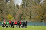 19 November 2012; The Ireland squad during training ahead of their side's Autumn International match against Argentina on Saturday. Ireland Rugby Squad Training, Carton House, Maynooth, Co. Kildare. Picture credit: Brendan Moran / SPORTSFILE