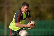 21 November 2012; Munster's Paddy Butler in action during squad training ahead of their Celtic League 2012/13, Round 9, match against Scarlets on Sunday. Munster Rugby Squad Training, CIT, Bishopstown, Cork. Picture credit: Diarmuid Greene / SPORTSFILE