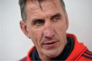 21 November 2012; Munster head coach Rob Penney speaking during a press briefing ahead of their Celtic League 2012/13, Round 9, match against Scarlets on Sunday. Munster Rugby Squad Press Briefing, CIT, Bishopstown, Cork. Picture credit: Diarmuid Greene / SPORTSFILE