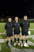 17 November 2012; Match officials James McGrath, Maurice Deegan and Barry Kelly before the game. GAA GPA All-Stars 2012 v GAA GPA All-Stars, Sponsored by Opel, Gaelic Park, Corlear Avenue, The Bronx, New York, NY, United States. Picture credit: Ray McManus / SPORTSFILE