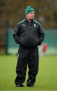 22 November 2012; Ireland's head coach Declan Kidney during squad training ahead of their side's Autumn International match against Argentina on Saturday. Ireland Rugby Squad Training, Carton House, Maynooth, Co. Kildare. Picture credit: Matt Browne / SPORTSFILE