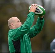22 November 2012; Ireland's Richardt Strauss in action during squad training ahead of their side's Autumn International match against Argentina on Saturday. Ireland Rugby Squad Training, Carton House, Maynooth, Co. Kildare. Picture credit: Matt Browne / SPORTSFILE