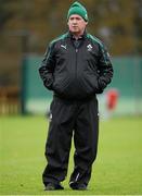22 November 2012; Ireland head coach Declan Kidney  during squad training ahead of their side's Autumn International match against Argentina on Saturday. Ireland Rugby Squad Training, Carton House, Maynooth, Co. Kildare. Picture credit: Matt Browne / SPORTSFILE