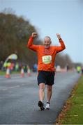 18 November 2012; Hugh Carolan, who was taking part in his 77th marathon, during the New York Dublin Marathon. The marathon was organised as a result of the cancellation of the official New York marathon due to the devastation caused by Hurricane Sandy. Phoenix Park, Dublin. Picture credit: Brian Lawless / SPORTSFILE