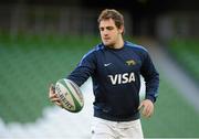 23 November 2012; Argentina's Nicolás Sánchez during the captain's run ahead of their side's Autumn International match against Ireland on Saturday. Argentina Rugby Squad Captain's Run, Aviva Stadium, Lansdowne Road, Dublin. Picture credit: Brian Lawless / SPORTSFILE