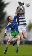 25 November 2012; Conor Boyle, Portlaoise, in action against Daniel Mimnag, Emmet Og Killoe. AIB Leinster GAA Football Senior Championship Semi-Final, Portlaoise, Laois v Emmet Og Killoe, Longford, O'Moore Park, Portlaoise, Co. Laois. Picture credit: Brian Lawless / SPORTSFILE