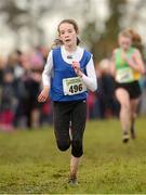 25 November 2012; Ellen McCarthy, Cork, on her way to finishing 2nd in the Girl's Under 14, 3,000m at the Woodie's DIY Juvenile and Inter County Cross Country Championships. Tattersalls, Ratoath, Co. Meath. Photo by Sportsfile