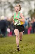 25 November 2012; Amy Clarke, Na Fianna A.C., Co. Meath, on her way to finishing third in the Girl's Under 14, 3,000m at the Woodie's DIY Juvenile and Inter County Cross Country Championships. Tattersalls, Ratoath, Co. Meath. Photo by Sportsfile