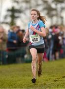 25 November 2012; Johanna McCambridge, Dundrum South Dublin A.C. on her way to finishing twelfth in the Girl's Under 14, 3,000m at the Woodie's DIY Juvenile and Inter County Cross Country Championships. Tattersalls, Ratoath, Co. Meath. Photo by Sportsfile