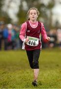 25 November 2012; Aishling Kenny, Athenry A.C., Co. Galway, competing in the Girl's Under 14, 3,000m at the Woodie's DIY Juvenile and Inter County Cross Country Championships. Tattersalls, Ratoath, Co. Meath. Photo by Sportsfile