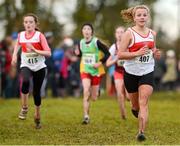 25 November 2012; Maeve Hughes, Galway City Harriers A.C., Co. Galway, competing in the Girl's Under 14, 3,000m at the Woodie's DIY Juvenile and Inter County Cross Country Championships. Tattersalls, Ratoath, Co. Meath. Photo by Sportsfile