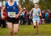 25 November 2012; Patrick McNiff, Co. Down, competing in the Boy's Under 14, 3,000m at the Woodie's DIY Juvenile and Inter County Cross Country Championships. Tattersalls, Ratoath, Co. Meath. Photo by Sportsfile