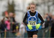 25 November 2012; Isabel Carron, Skerries A.C., Co. Dublin, competing in the Girl's Under 16 4,000m at the Woodie's DIY Juvenile and Inter County Cross Country Championships. Tattersalls, Ratoath, Co. Meath. Photo by Sportsfile