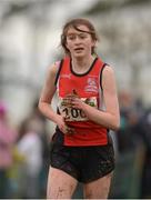 25 November 2012; Aoife Laverty, Spartans A.C., Co. Derry, competing in the Girl's Under 16 4,000m at the Woodie's DIY Juvenile and Inter County Cross Country Championships. Tattersalls, Ratoath, Co. Meath. Photo by Sportsfile