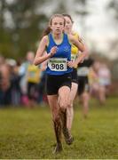 25 November 2012; Aoife Corr, Celtic Dublin City Harriers A.C., Co. Dublin, competing in the Girl's Under 16 4,000m at the Woodie's DIY Juvenile and Inter County Cross Country Championships. Tattersalls, Ratoath, Co. Meath. Photo by Sportsfile