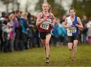 25 November 2012; Laura Whitelaw, Mullingar Harriers, Co. Westmeath, competing in the Girl's Under 16 4,000m at the Woodie's DIY Juvenile and Inter County Cross Country Championships. Tattersalls, Ratoath, Co. Meath. Photo by Sportsfile