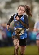 25 November 2012; Sarah Byrne, Skerries A.C., Co. Dublin, competing in the Girl's Under 16 4,000m at the Woodie's DIY Juvenile and Inter County Cross Country Championships. Tattersalls, Ratoath, Co. Meath. Photo by Sportsfile