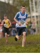 25 November 2012; Christian O'Mahoney, West Waterford A.C., Co. Waterford, competing in the Boy's Under 16 4,000m at the Woodie's DIY Juvenile and Inter County Cross Country Championships. Tattersalls, Ratoath, Co. Meath. Photo by Sportsfile