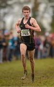 25 November 2012; Peter Gibbons, Letterkenny A.C., Co. Donegal, on the way to finishing second in the Boy's Under 16 4,000m at the Woodie's DIY Juvenile and Inter County Cross Country Championships. Tattersalls, Ratoath, Co. Meath. Photo by Sportsfile